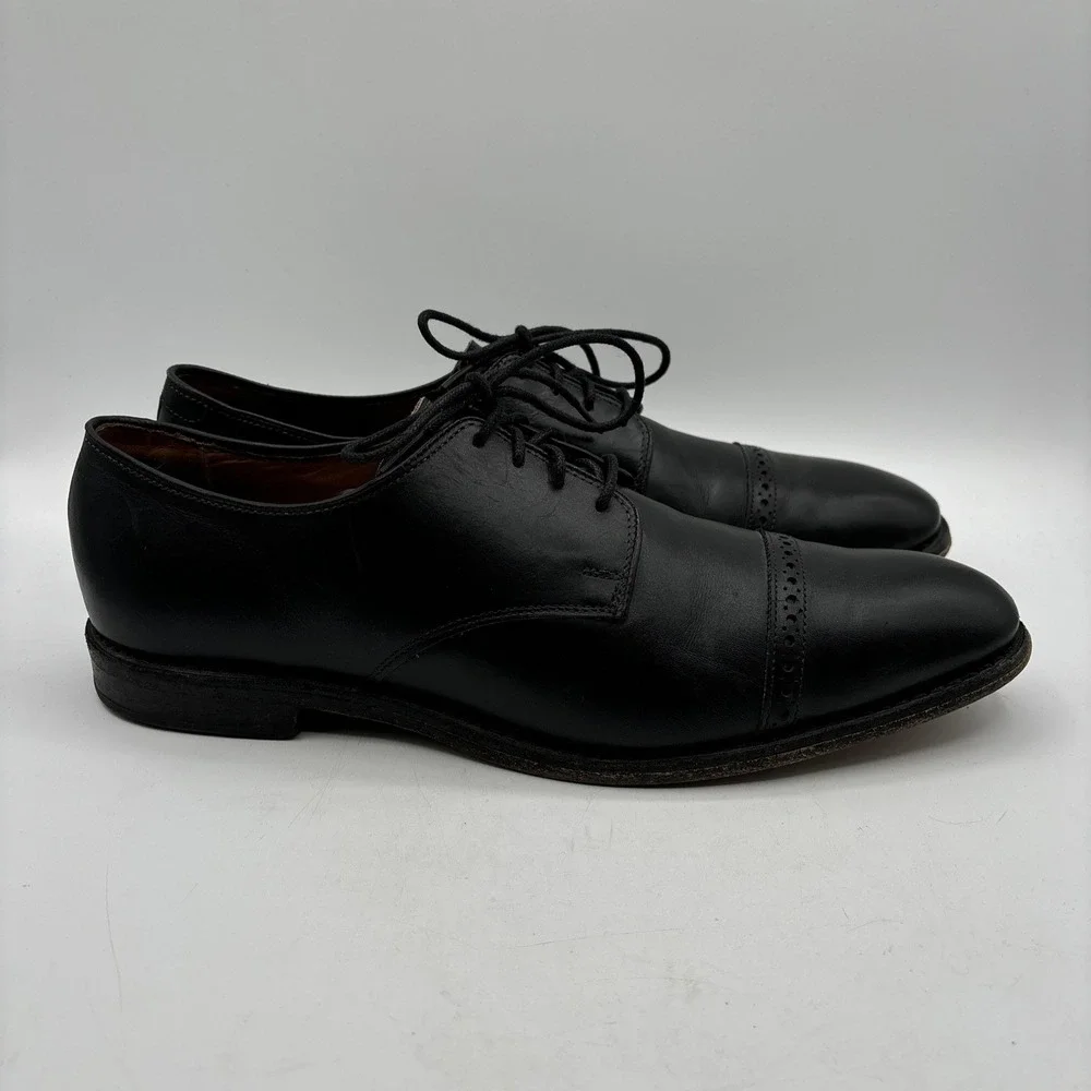 Allen Edmonds BOULEVARD Men's Size 12 B‎ Leather Cap Toe Dress Shoe Black 7482